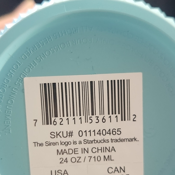 Starbucks Ombre Bling Studded Tumbler Glacier Blue 2023 NWT Venti - Picture 5 of 5